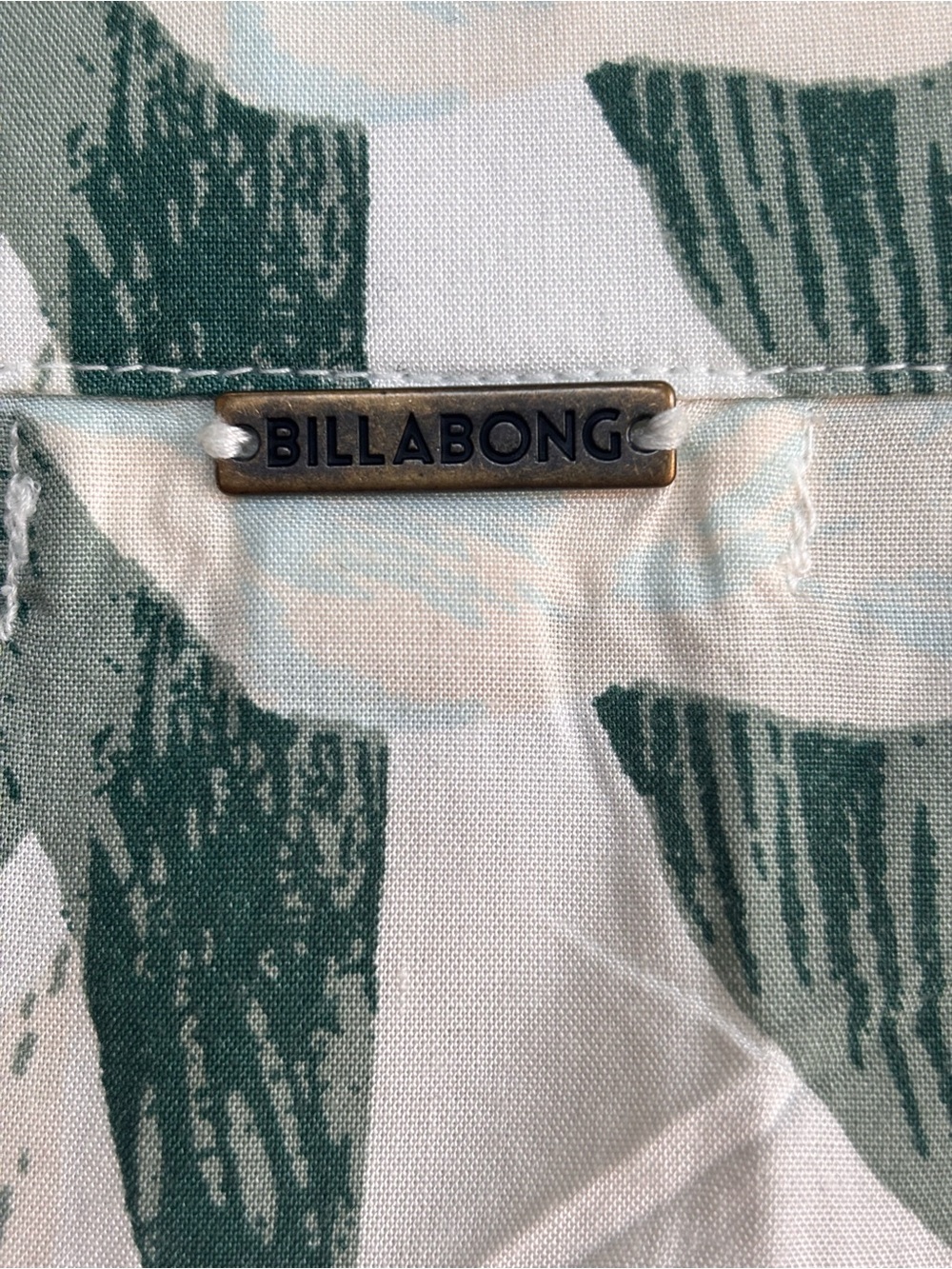Billabong White Floral Maxi Skirt with Green Leaves - Picture 8 of 10